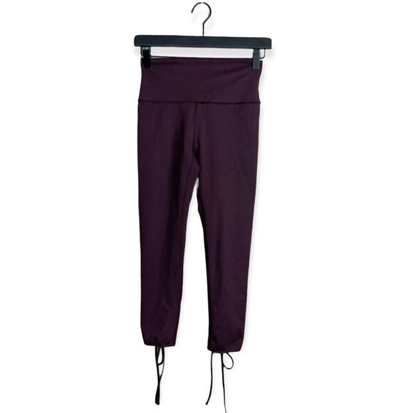 Aerie Deep Purple Cropped Cut Out Legging Size Small - Picture 7 of 7